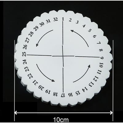Kumihimo – disque/disque de cordon de perles rond et carré, plaque de tressage, nœud de corde tressé, artisanat fait à la main, planche de conception de bijoux à faire soi-même round
