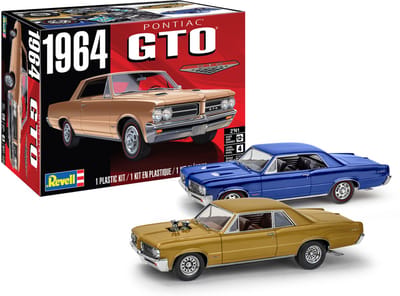 Revell Modelbouwpakket Auto - 14574 Pontiac GTO - 1964 - 2 Bouwopties - Amerikaanse Auto Plastic - 1:24 - Modelbouw