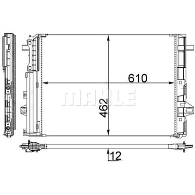 Condensator, airconditioner MAHLE AC 446 000S
