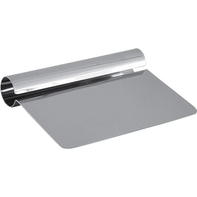 Roestvrijstalen bakkerijmes voor het portioneren van deeg 150x110mm Hendi 553404