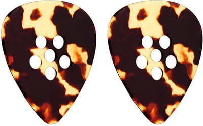 Handgemaakte dikke plectrums voor elektrische gitaar en bas - Duidelijke toon voor funk, jazz en blues (2 stuks)