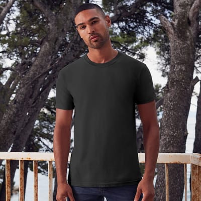 Fruit Of The Loom Mens Ringgesponnen Premium Tshirt (Licht Gaphite)