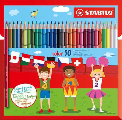 STABILO Color - Kleurpotloden - Intense Kleuren En Makkelijke Kleurafgifte - Etui Met 30 Kleuren