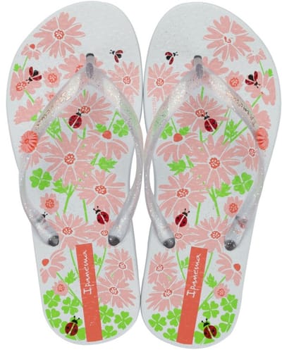 IPANEMA GARDEN SHINE KIDS White/glitter pink-35-36
