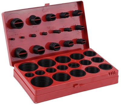 Rubber O-ring Assortiment Kit met 419 Stuks en 32 Maten voor Professionele Loodgieterij en Auto-onderhoud