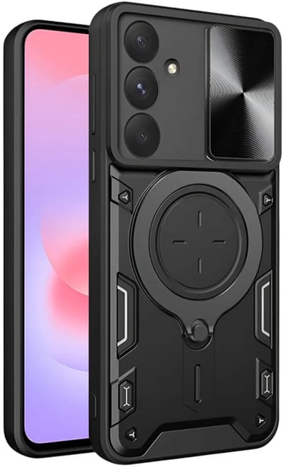 Hoesje geschikt voor Samsung Galaxy A37 - Techsuit CamGuard Pro Back Cover - Zwart