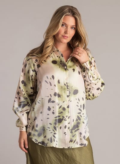 YEST CURVE Jutta Tops - Natural/Multi Colour - maat X-0(44)