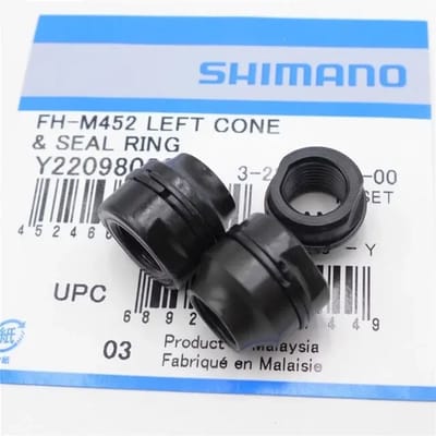 Linkse conus (m10 x 15) en afdichtringen Shimano FH-M452