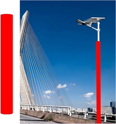 Beschermende Paalhoes - Veiligheidspad - Sportveld Bescherming - Hoge Elasticiteit - 180 cm Hoog - Zwart