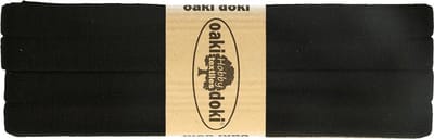 Oaki Doki Jersey Tricot Biaisband 20mm – 3 Meter – Zwart 100 – Elastisch Afwerkingslint voor Stretchstoffen