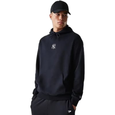 New Era Mlb Le Midi Oversize Bb New York Yankees Hoodie Zwart L Man,Vrouw