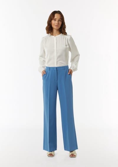 Vrouwelijke pantalon met geplooide plooien COMMA Marlene