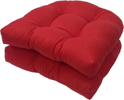 2x Dik U-vormig Tuinkussen voor Buiten of Binnen - Comfortabel en Waterafstotend Zitkussen