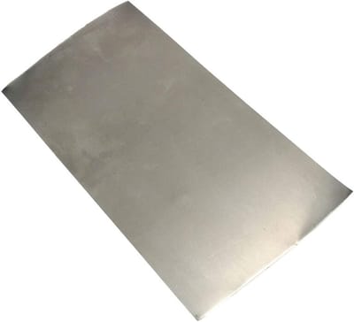 Metaalplaat Nikkel - Nikkel Folie - Industriële Toepassingen - Hoge Zuiverheid 99.96% - 0.3mm X 100mm X 200mm - Zilver