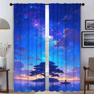 Curatieve Keukengordijnen voor Woonkamer Verduisterend Gordijn Anti-muggengordijnen 2 Stuks Shades Halloween Decoratie Scheidingswand W50xH70cmx2pcs-CL
