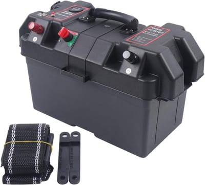 Accubox Power Station - Batterij Doos - Outdoor Energie - Real-time Voltage - 24.5 cm - Zwart