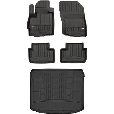 FROGUM Proline – Vloermatten + Kofferbakmat voor Citroën C4 Aircross Hatchback 2012–2017 (5-deurs) – Geurloos TPE