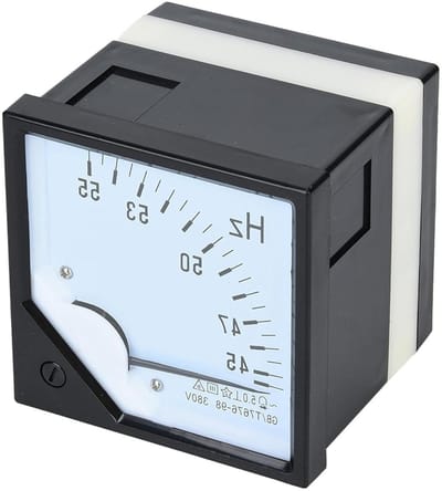 Frequentiemeter Paneel - Analoge Tester - Industriële Meting - Hoge Nauwkeurigheid 15 - AC 380V - Zwart