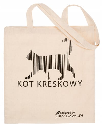 Merkloze Katoenen Shopper Tas met Kattenprint - Groot en Praktisch