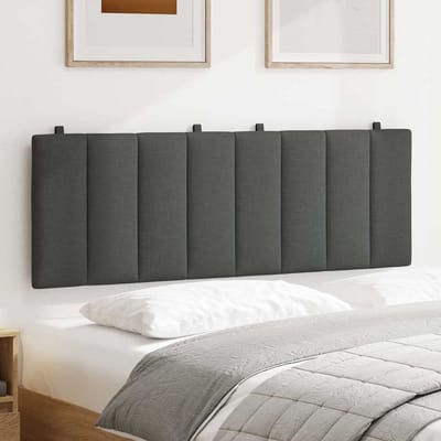 vidaXL - Hoofdbordkussen - "Hanko" - 120 - cm - stof - grijs
