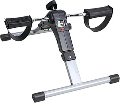 Pedaaltrainer - Arm en beentrainer - Thuis trainen - Opvouwbaar digitaal display - 48x36x233cm - Zilver