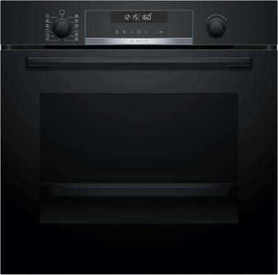 Bosch HBG578BB3 - Serie 6 - Inbouwoven - 71 l - A+ - Air Fry-functie met bakplaat: gezondere manier om te snacken - Eenvoudig te reinigen met pyrolytische zelfreiniging - Zwart