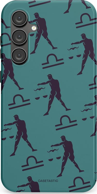 Casetastic Hoesje Geschikt voor Samsung S23 FE - Stijlvolle Beschermende Duo-layer Case - Zodiak weegschaal