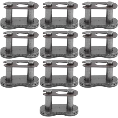 10 stuks 420 Ketting Meesterlink Verbindingsschakel Dirtbike ATV Quad Scooter Vervangingsaccessoire gray