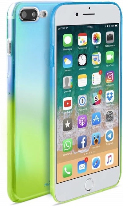 PURO Hologram mobiele telefoon behuizingen 14 cm (5.5'') Hoes Blauw, Groen