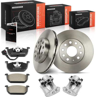 Frankberg 2x Remklauw+2x Remmen+4x Remblokken Voor voor VW