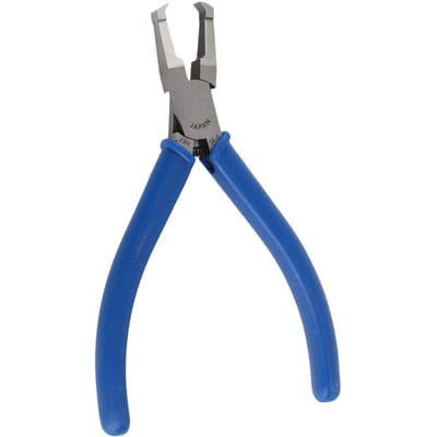 Micro Knipmes 4,5 inch Retourveer Automatisch Openend Top Kniptang Ergonomische Eindkniptang voor blue