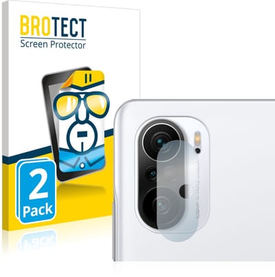 BROTECT - Screenprotector voor Xiaomi Poco F3 (ALLEEN Camera Lens) - Folie Beschermfolie transparant 2 Stuks