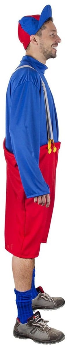 Funny Fashion - Urbanus Kostuum - Heren - Rood/Blauw - One Size