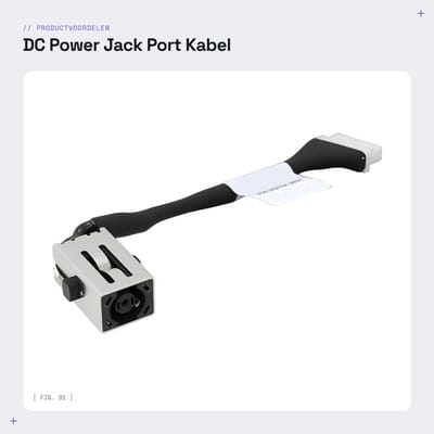 Dailygoods - DC Power Jack Port Kabel voor Dell Latitude Laptops