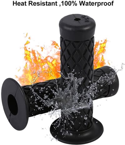 Dailygoods- Stuurgrepen 22 mm - Antislip Rubber - Motorfiets Handgrepen - Vintage Zacht - Duurzaam - Eenvoudige Installatie