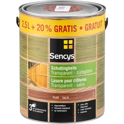 Sencys Fence Stain Lak Transparant Teak 3l