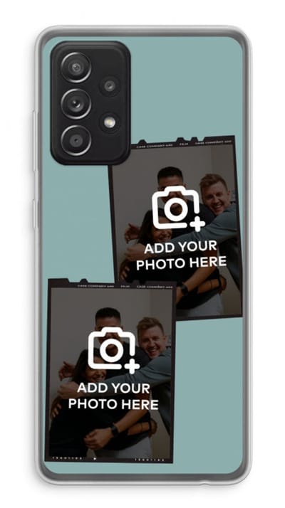 Gepersonaliseerd - Case Company® - Hoesje geschikt voor Samsung Galaxy A52s 5G hoesje - Polaroid Zwart - Soft Cover Telefoonhoesje - Bescherming aan alle Kanten en Schermrand