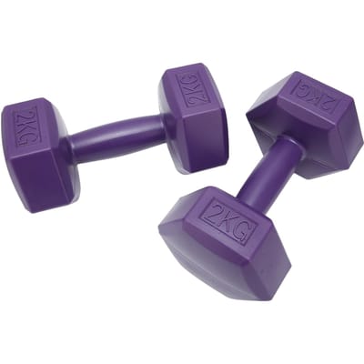 Haltère 8,8 lb Paire Ensemble 2 Haltères Poids à main Haltère hexagonal Entraînement Équipement de fitness pour hommes femmes blue