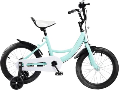 16 Inch Kinderfiets met Zijwieltjes voor Jongens en Meisjes (100-135 cm)