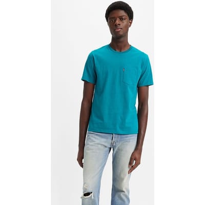 Levi's Ss Basic T-shirt Blue Size: S | Basic T-Shirts Outlet | Heren | Blauw