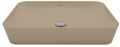 Creavit Ultra Keramische Opbouw Wastafel – 60x40 cm – Mat Cappuccino