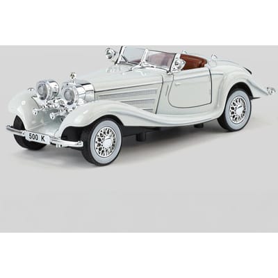 1:32 Mercedes Benz 500K Cabrio Roadster Diecasts Model Legering Metaal Auto Buiten Collectie Kinder Speelgoedauto Serie Cadeau