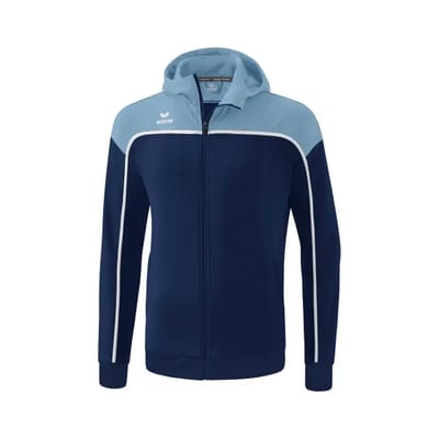 Erima Change Trainingsjack Met Capuchon Heren - Wit / Faded Denim / New Navy | Maat: XL