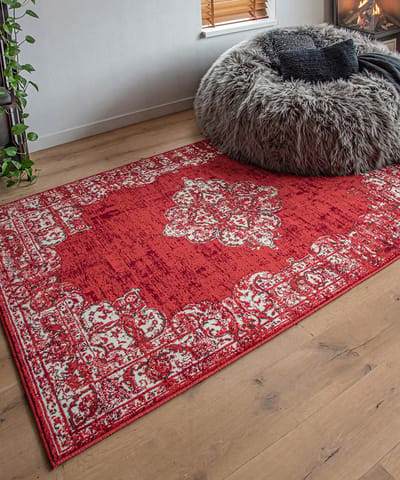 Vintage Vloerkleed Antiq - Joy de Vivre - rood 235x320