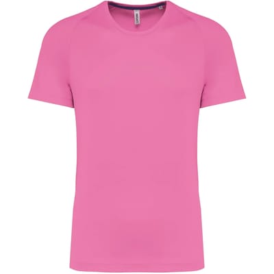 PROACT® Gerecycled herensport-T-shirt met ronde hals PA4012 - Deep Pink - 3XL