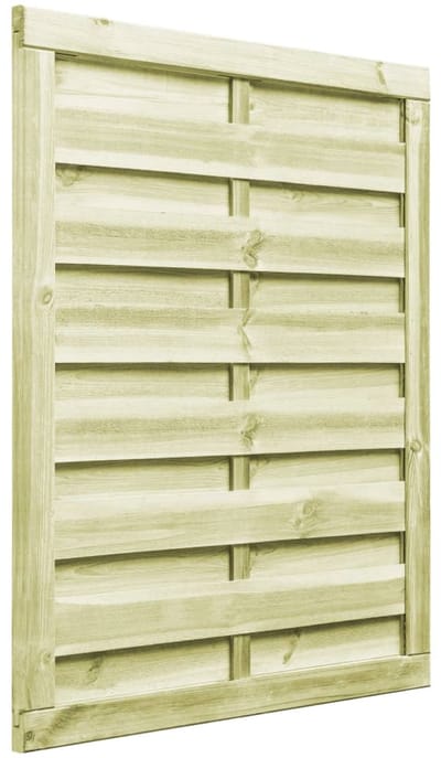 Hoge Tuinpoort - Tuinhek 100x125 cm - Geïmpregneerd Grenenhout - Massief Hout - Weerbestendig & Rotbestendig - Rustiek Hekwerk