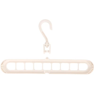 Nordische Draagbare Multifunctionele Hangers 9 Gats Ruimtebesparende Hanger Magische Hanger (Wit) beige