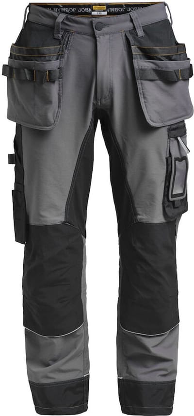 Jobman 2191 Stretch Trousers HP 65219118 - Donkergrijs/Zwart - C46