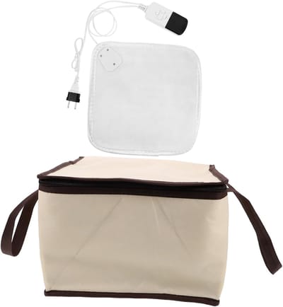 Zuurdesem Deegrijsbox - Rijstoven Deeg - Brood Bakken - Temperatuurregeling - 20 Liter - Beige