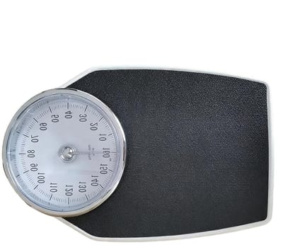 Mechanische Weegschaal - Badkamer Weegschaal - Gezondheid Meten - Micro-Grip Technologie - 158 kg - Zilver